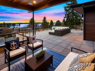 View from upper patio